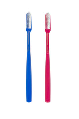 Close-up of two toothbrushes