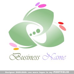 abstract business logo emblem vector