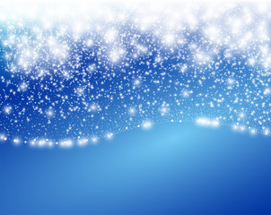 雪　背景　キラキラ クリスマス