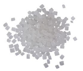 Close-up of heap of crystal sugar