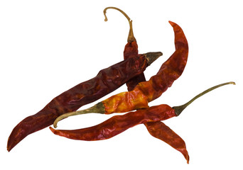 Fototapeta premium Close-up of dried red chili peppers