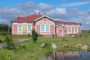 Fototapeta na wymiar Museum of Mikhail Lomonosov in the village Lomonosovo, Russia