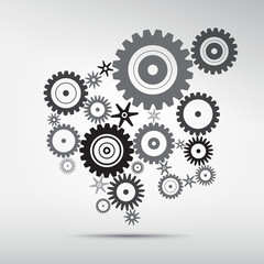 Abstract vector cog, gears