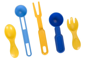 Close-up of assorted spoons and forks