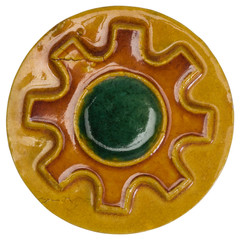 Close-up of a decorative tile