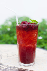 roselle mocktail drink