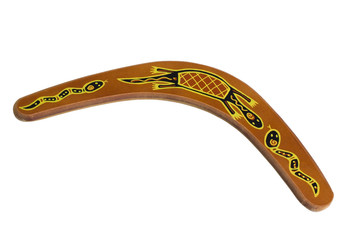 Close-up of a boomerang - obrazy, fototapety, plakaty