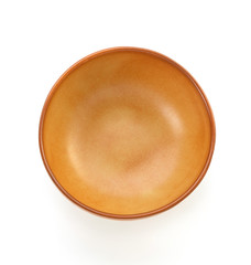 empty plate on white