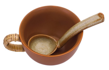 Spoon inside of a cup