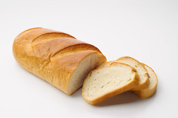 A piece of traditional Ukrainian white bread called 