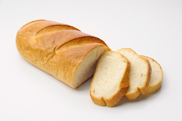 A piece of traditional Ukrainian white bread called 