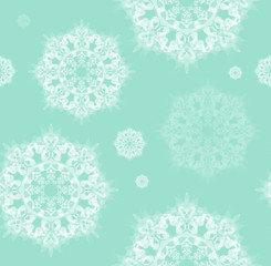 Abstract Christmas background with snowflakes