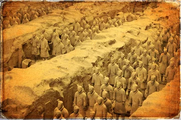 Fototapete Rund Chinese terracotta army - Xian  © lapas77