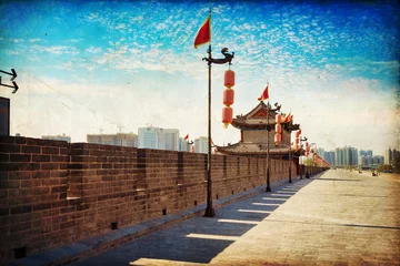Küchenrückwand glas motiv Xian-alte Stadtmauer © lapas77