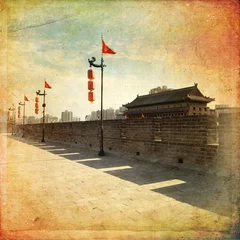Keuken spatwand met foto Xian - ancient city wall  © lapas77