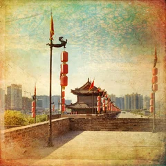 Muurstickers Xian - ancient city wall  © lapas77