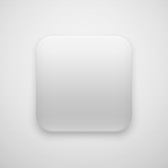 White Abstract Blank App Icon Template