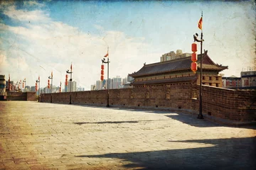 Deurstickers Xian - ancient city wall © lapas77