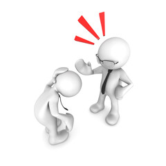 Boss angry at Business ma