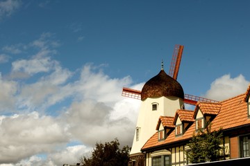 Windmill Solvang - obrazy, fototapety, plakaty