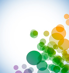 Abstract bubbles background