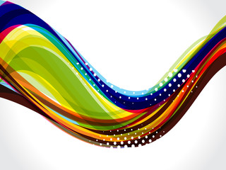 Fototapeta premium Abstract Colorful Wave Background