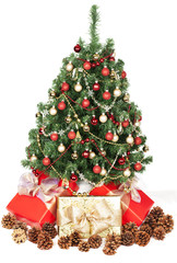 Christmas tree and gifts