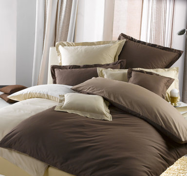 Bettw&auml;sche braun/beige