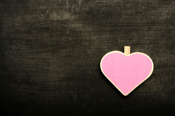 Obraz premium Heart Shape Sign On The Chalkboard