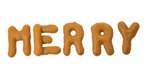 chocolate letters isolated