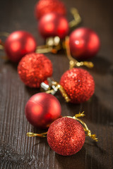 Red Christmas balls