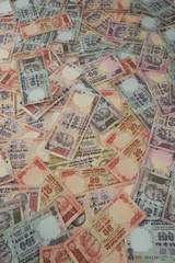 Fototapeta na wymiar Variations of Indian Rupees