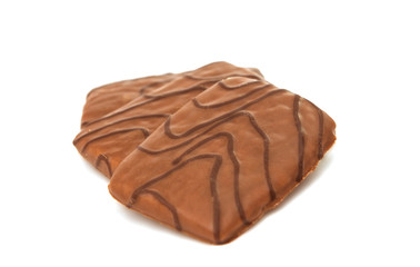chocolate cake isolated