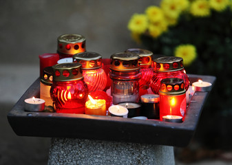 Lampions with candle