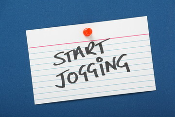 Reminder Note to Start Jogging