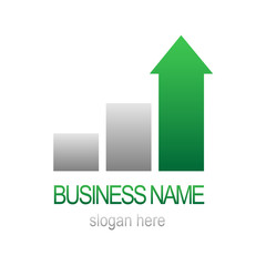 Growth Bar Chart BUSINESS LOGO (symbol icon performance)