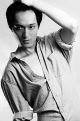 Fashion pose by male model