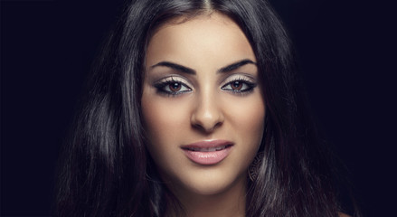 Fototapeta premium Elegant girl with long hair