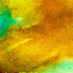 macro texture brown green watercolors with brush strokes