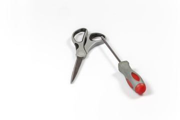 scissors and screwdriver