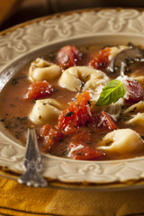 Rustic Homemade Tortellini Soup