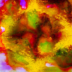 arts yellow red and orange watercolor background