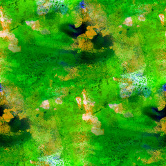 seamless painting Green yellow watercolor with bright brushstrok