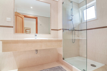 Fototapeta na wymiar Bathroom in luxury hotel.