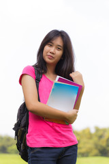 Fototapeta premium Asian schoolgirl