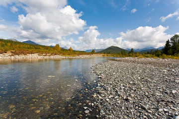 Wild landscape in Ural Mountains.