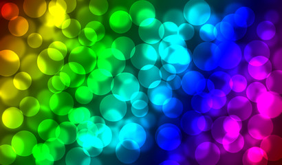 colorful bokeh background