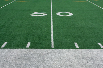 American Football Field Yard Lines