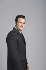 Fototapeta premium Portrait of a businessman smiling