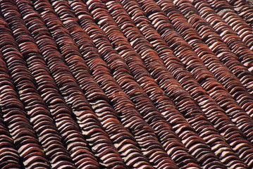 Old tile roof